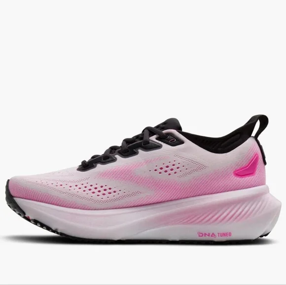 BROOKS GLYCERIN 23 | WOMEN'S | COLOR: WHITE-PHANTOM-CYBER PINK | WIDTH MEDIUM B - Picture 2 of 8